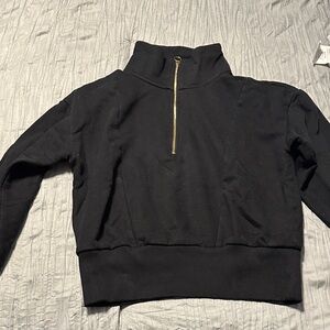 a new day Black Half-Zip Sweatshirt
